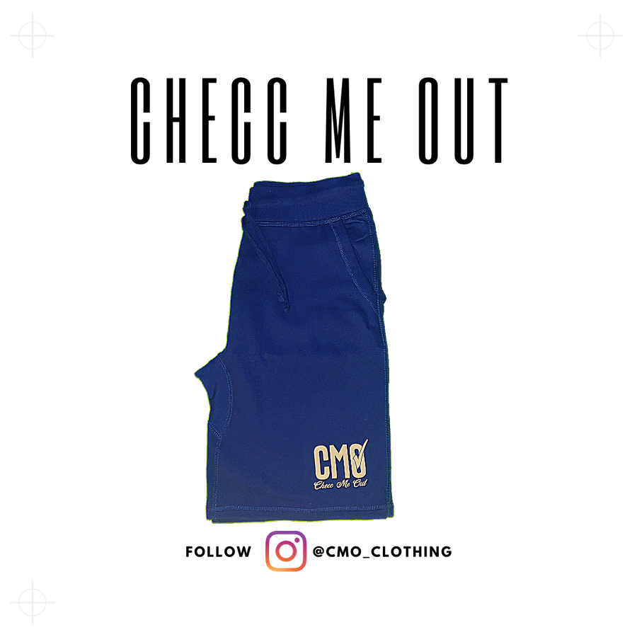 Royal Blue Checc Me Out Men's Shorts